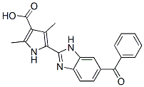 1H-Pyrrole-3-carboxylic acid, 5-(6-benzoyl-1H-benzimidazol-2-yl)-2,4-dimethyl- CAS#: 920286-51-7