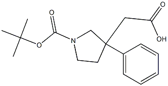 2-(1-(tert-butoxycarbonyl)-3-phenylpyrrolidin-3-yl)acetic acid CAS#: 952183-51-6