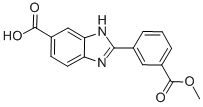2-(3-Methoxycarbonylphenyl)-1H-benzimidazole-5-carboxylic acid CAS#: 904818-10-6