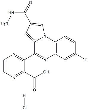 2-(7-Fluoropyrrolo[1,2-a]quinoxalin-4-yl)hydrazide-2-pyrazinecarboxylic acid hydrochloride CAS#: 917497-70-2