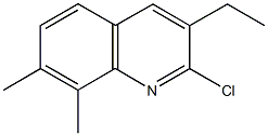 2-CHLORO-7,8-DIMETHYL-3-ETHYLQUINOLINE CAS#: 917746-29-3