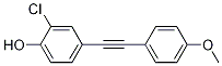 2-Chloro-4-((4-Methoxyphenyl)ethynyl)phenol CAS#: 916502-26-6