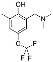 2-DIMETHYLAMINOMETHYL-6-METHYL-4-TRIFLUOROMETHOXY-PHENOL CAS#: 933673-43-9