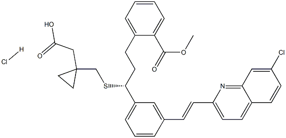 2'-Des(1-hydroxy-1-Methylethyl)-2'-Methycarboxy Montelukast Hydrochloride CAS#: 906107-37-7