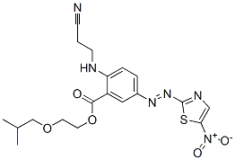 2-Isobutoxyethyl-2-(2-cyanoethylamino)-5-(5-nitro-1,3-thiazol-2-ylazo)benzoate CAS#: 99441-47-1