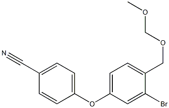 2-bromo-4-(4-cyanophenoxy)-1-(methoxymethoxymethyl)benzene CAS#: 906673-50-5