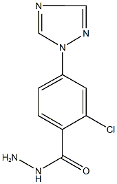 2-chloro-4-(1H-1,2,4-triazol-1-yl)benzenecarbohydrazide CAS#: 952183-16-3