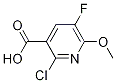 2-chloro-5-fluoro-6-(Methyloxy)-3-pyridinecarboxylic acid CAS#: 943025-86-3