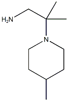 2-methyl-2-(4-methylpiperidin-1-yl)propan-1-amine CAS#: 933724-18-6