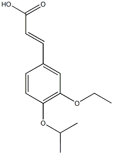 (2E)-3-(3-ethoxy-4-isopropoxyphenyl)acrylic acid CAS#: 932887-53-1
