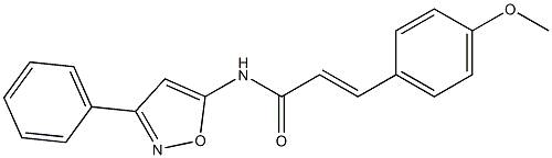 (2E)-3-(4-methoxyphenyl)-N-(3-phenyl-1,2-oxazol-5-yl)prop-2-enamide CAS#: 901668-00-6
