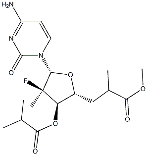 (2'R)- 2'-Deoxy-2'-fluoro-2'-methylcytidine 3',5'-bis(2-methylpropanoate) CAS#: 940908-79-2