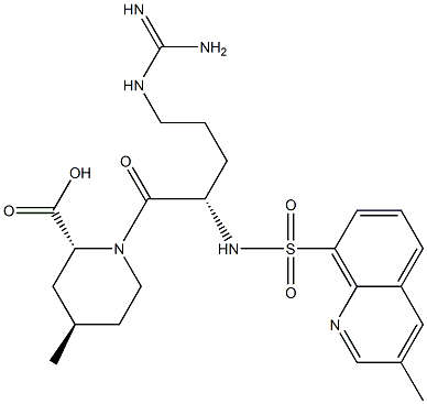 (2R,4R)-4-methyl-1-(((3-methylquinolin-8-yl)sulfonyl)-L-arginyl)piperidine-2-carboxylic acid CAS#: 951130-92-0