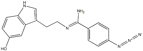 3-(2-(4-azidobenzamidino)ethyl)-5-hydroxyindole CAS#: 98409-42-8