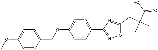 3-(3-(5-((4-METHOXYBENZYL)OXY)PYRIDIN-2-YL)-1,2,4-OXADIAZOL-5-YL)-2,2-DIMETHYLPROPANOIC ACID CAS#: 917911-01-4