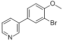 3-(3-BROMO-4-METHOXYPHENYL)PYRIDINE CAS#: 914349-55-6