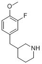 3-(3-FLUORO-4-METHOXY-BENZYL)-PIPERIDINE CAS#: 955315-10-3