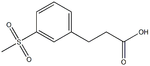 3-(3-Methanesulfonyl-phenyl)-propionic acid CAS#: 933728-65-5
