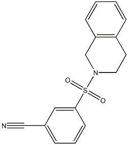 3-(3,4-dihydroisoquinolin-2(1H)-ylsulfonyl)benzonitrile CAS#: 923836-09-3