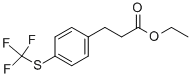 3-(4-TRIFLUOROMETHYLSULFANYL-PHENYL)-PROPIONIC ACID ETHYL ESTER CAS#: 910654-45-4