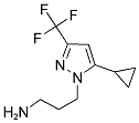 3-(5-CYCLOPROPYL-3-TRIFLUOROMETHYL-PYRAZOL-1-YL)-PROPYLAMINE CAS#: 925580-00-3
