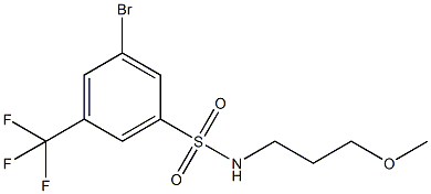 3-Bromo-N-(3-methoxypropyl)-5-(trifluoromethyl)benzenesulfonamide CAS#: 951884-81-4
