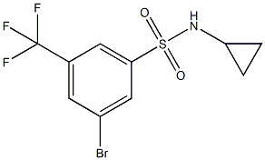 3-Bromo-N-cyclopropyl-5-(trifluoromethyl)benzenesulfonamide CAS#: 951884-61-0