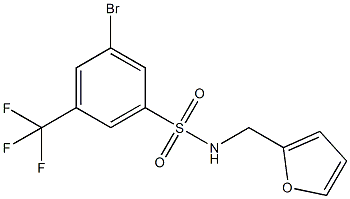 3-Bromo-N-(furan-2-ylmethyl)-5-(trifluoromethyl)benzenesulfonamide CAS#: 951884-84-7