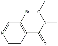 3-Bromo-N-methyl-N-(methyloxy)-4-pyridinecarboxamide CAS#: 909532-61-2