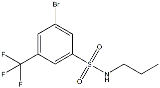 3-Bromo-N-propyl-5-(trifluoromethyl)benzenesulfonamide CAS#: 951884-67-6