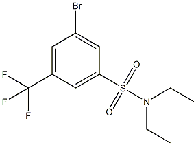 3-Bromo-N,N-diethyl-5-(trifluoromethyl)benzenesulfonamide CAS#: 951885-25-9