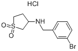 (3-Bromo-benzyl)-(1,1-dioxo-tetrahydrothiophen-3-yl)-amine hydrochloride CAS#: 915402-19-6