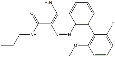 3-CinnolinecarboxaMide, 4-aMino-8-(2-fluoro-6-Methoxyphenyl)-N-propyl- CAS#: 942437-37-8