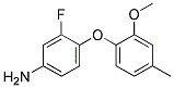 3-FLUORO-4-(2-METHOXY-4-METHYLPHENOXY)ANILINE CAS#: 937598-05-5