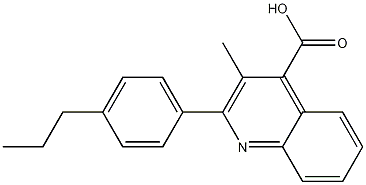 3-METHYL-2-(4-PROPYLPHENYL)QUINOLINE-4-CARBOXYLICACID CAS#: 901555-88-2