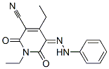 3-Pyridinecarbonitrile, 1,4-diethyl-1,2,5,6-tetrahydro-2,6-dioxo-5-(2-phenylhydrazinylidene)- CAS#: 943248-84-8