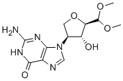 4-(2-AMINO-1,6-DIHYDRO-6-OXO-9H-PURIN-9-YL)-2,5-ANHYDRO-4-DEOXY-1-(DIMETHYL ACETAL)-L-LYXOSE CAS#: 909409-94-5