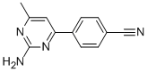 4-(2-AMINO-6-METHYLPYRIMIDIN-4-YL)BENZONITRILE CAS#: 913322-67-5