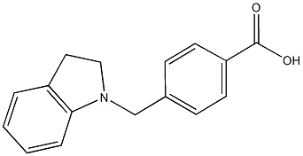 4-(2,3-dihydro-1H-indol-1-ylmethyl)benzoic acid CAS#: 938146-99-7