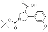 4-(3'-METHOXY)PHENYL-3-CARBOXY-1-BOC-PYRROLIDINE CAS#: 939758-00-6