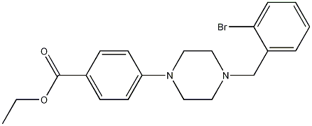 4-[4-[(2-Bromophenyl)methyl]-1-piperazinyl]benzoic Acid Ethyl Ester CAS#: 926934-01-2