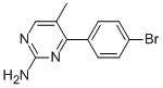 4-(4-BROMOPHENYL)-5-METHYLPYRIMIDIN-2-AMINE CAS#: 913322-70-0