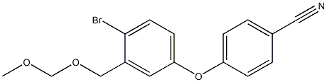 4-(4-bromo-3-((methoxymethoxy)methyl)phenoxy)benzonitrile CAS#: 947162-14-3