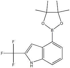 4-(4,4,5,5-tetramethyl-1,3,2-dioxaborolan-2-yl)-2-(trifluoromethyl)-1h-indole CAS#: 955978-84-4