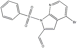 4-Bromo-1-phenylsulfonyl-7-azaindole-2-carboxyaldehyde CAS#: 942920-59-4