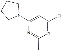4-Chloro-2-methyl-6-(pyrrolidin-1-yl)pyrimidine CAS#: 914349-69-2
