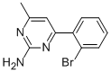 4-METHYL-6-(2-BROMOPHENYL)PYRIMIDIN-2-AMINE CAS#: 913322-51-7