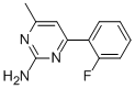 4-METHYL-6-(2-FLUOROPHENYL)PYRIMIDIN-2-AMINE CAS#: 913322-50-6
