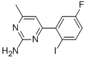 4-METHYL-6-(2-IODO-5-FLUOROPHENYL)PYRIMIDIN-2-AMINE CAS#: 913322-53-9