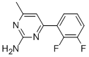 4-METHYL-6-(2,3-DIFLUOROPHENYL)PYRIMIDIN-2-AMINE CAS#: 913322-59-5